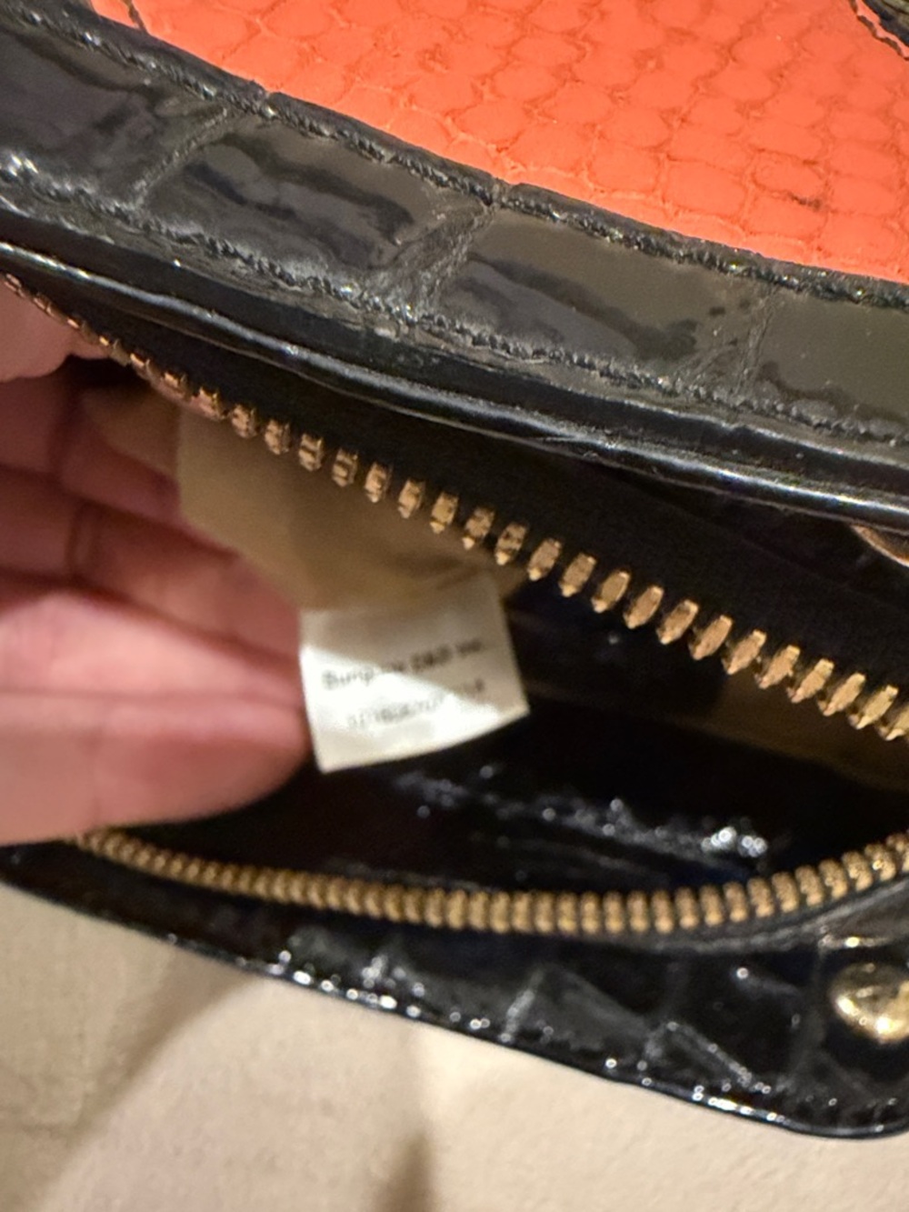 MCM Diamond Patchwork Python Clutch - Picture 8 of 8
